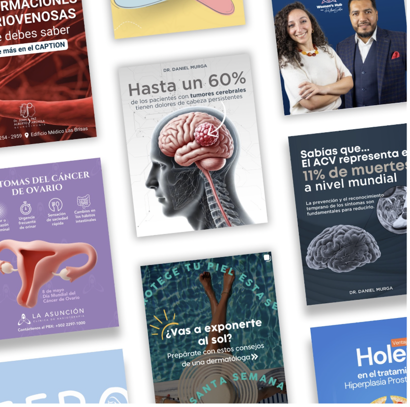 Contenido visual para redes sociales de medicos