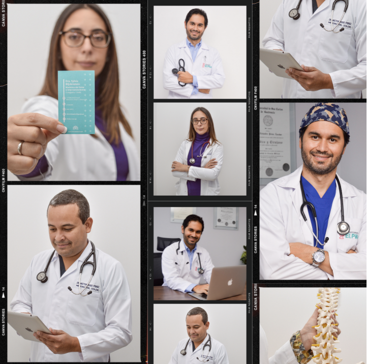 Sesión de fotos medicos en clinicas